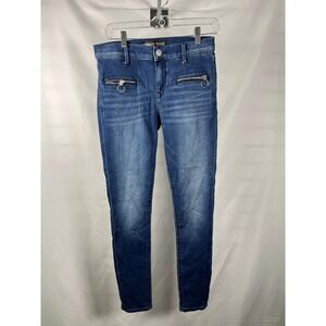EXPRESS JEANS Mid Rise Ankle Legging Blue Denim Jeans Women's Size 6